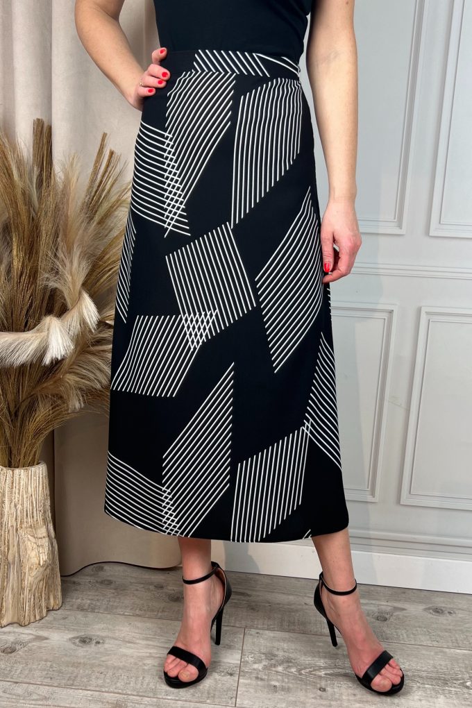 Satin sheen skirt